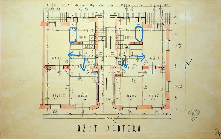 Floorplan of the building №49. source: State Archive of Lviv Oblast