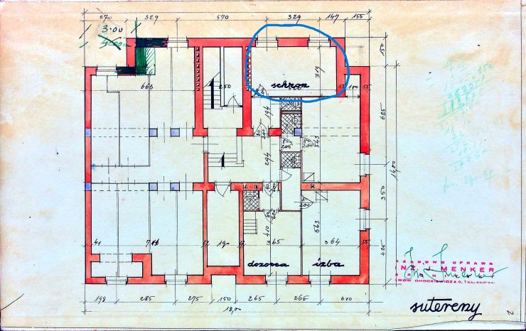 Floorplan of the building №51, source: State Archive of Lviv Oblast