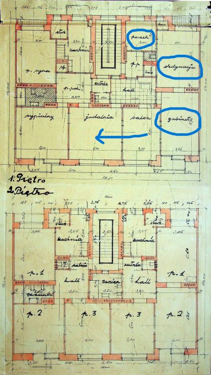 Floorplan of the building №57, source: State Archive of Lviv Oblast