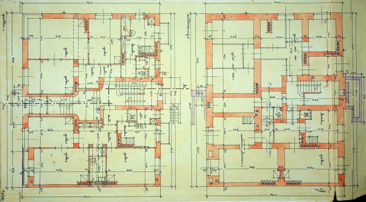 Floorplan of the building №57, source: State Archive of Lviv Oblast