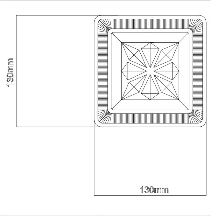 Glass blocks. Drawing made by Kharkiv school of Architecture.