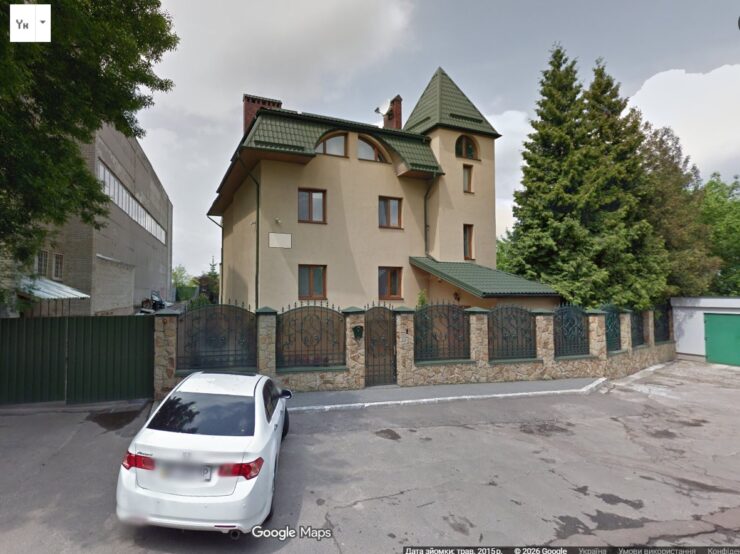 Скрін-шот Google maps